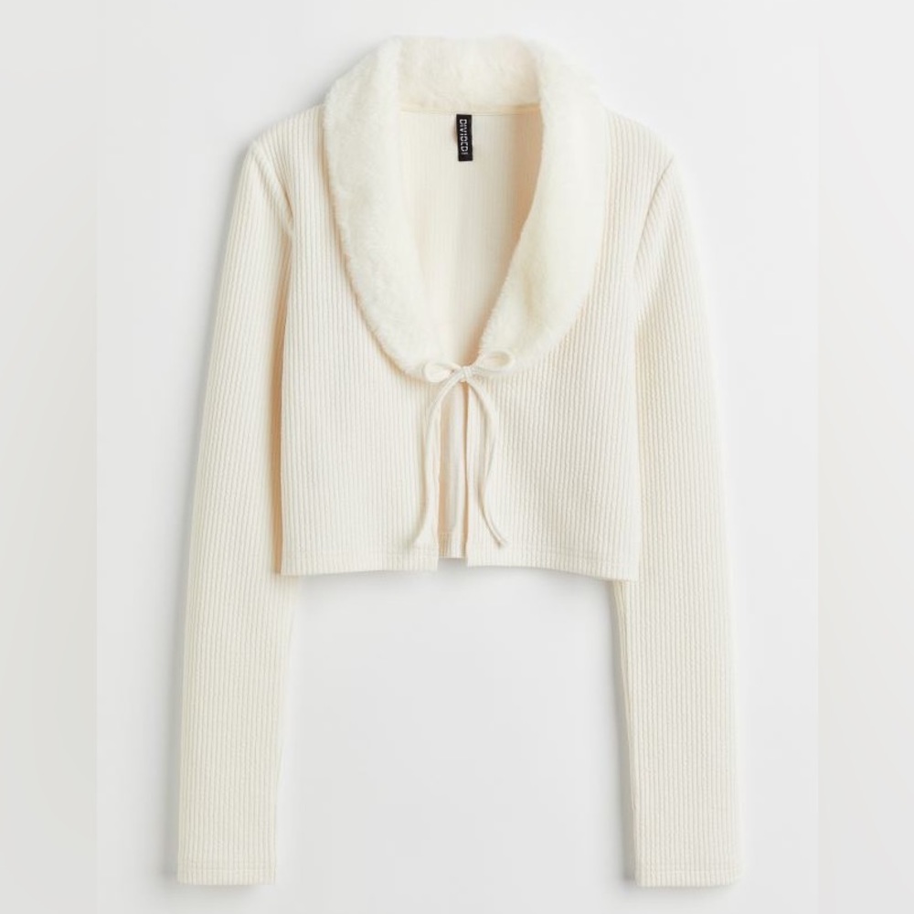 H&M tie cardigan